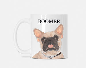 Personalized French Bulldog (Masked) Ceramic Mug
