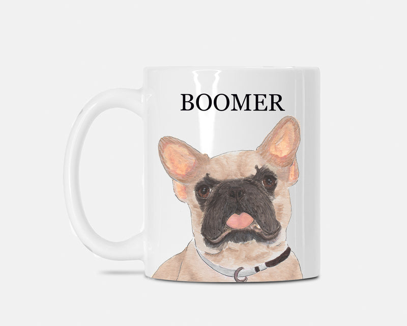 Personalized French Bulldog (Masked) Ceramic Mug