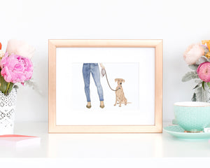 Custom German Pinscher Dog Mom Print