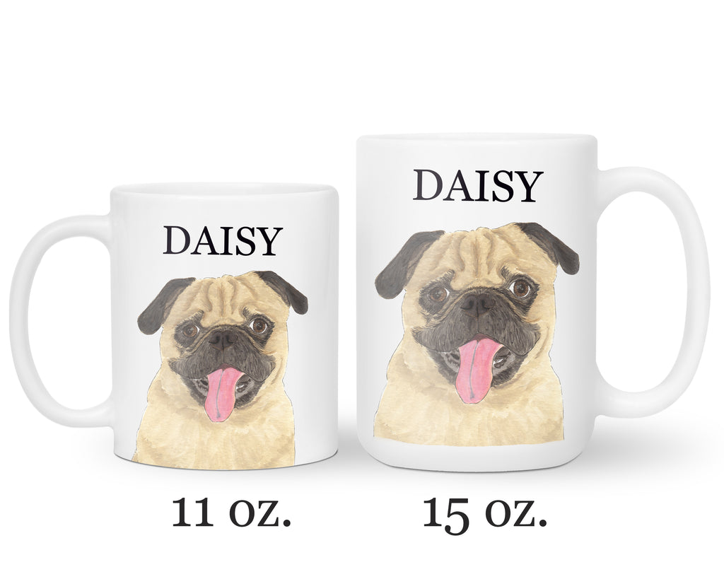 Personalized Pug Ceramic Mug