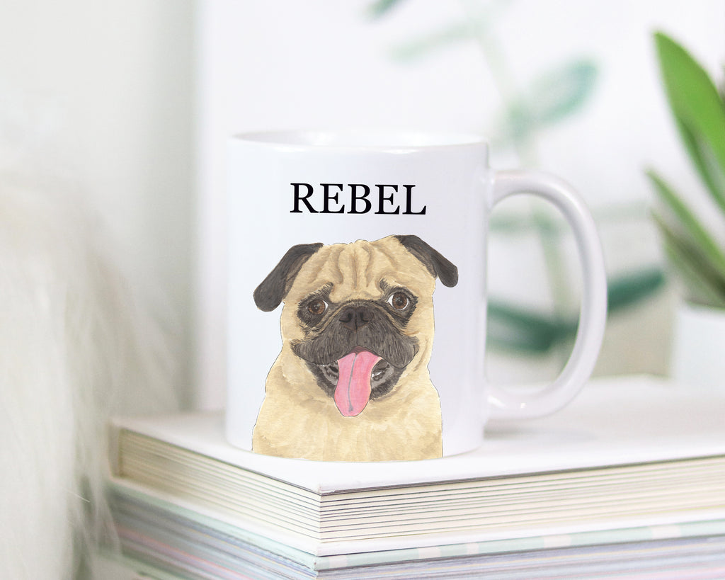 Personalized Pug Ceramic Mug
