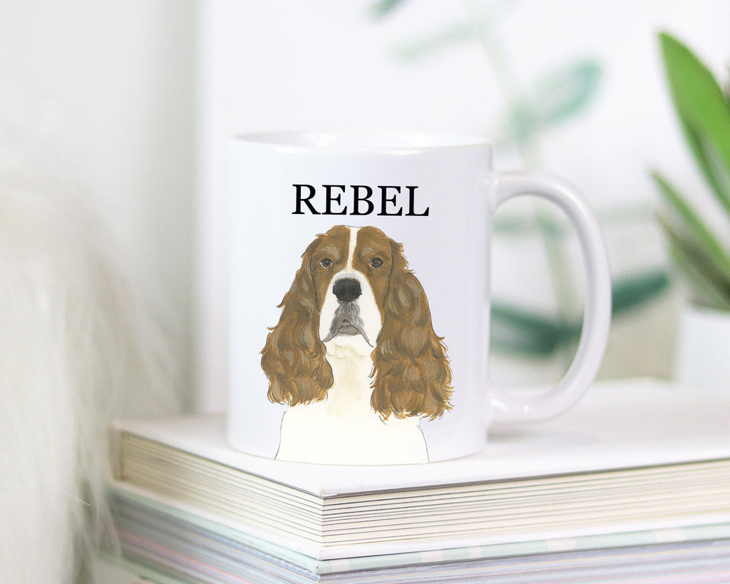 Personalized English Springer Spaniel (Red) Ceramic Mug