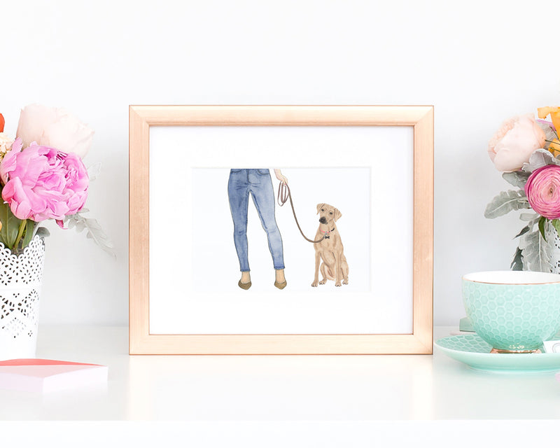 Custom Rhodesian Ridgeback Dog Mom Print
