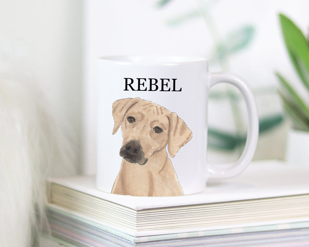 Personalized Rhodesian Ridgeback Ceramic Mug