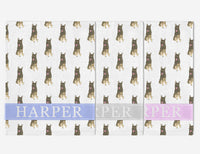 Personalized German Shepherd (Sable) Minky Baby Blanket