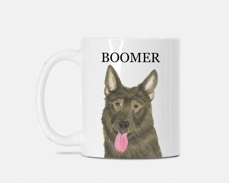 Personalized German Shepherd (Sable) Ceramic Mug