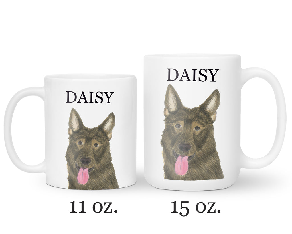 Personalized German Shepherd (Sable) Ceramic Mug