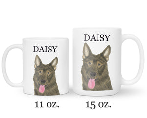 Personalized German Shepherd (Sable) Ceramic Mug