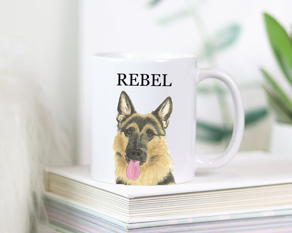 Personalized German Shepherd Ceramic Mug