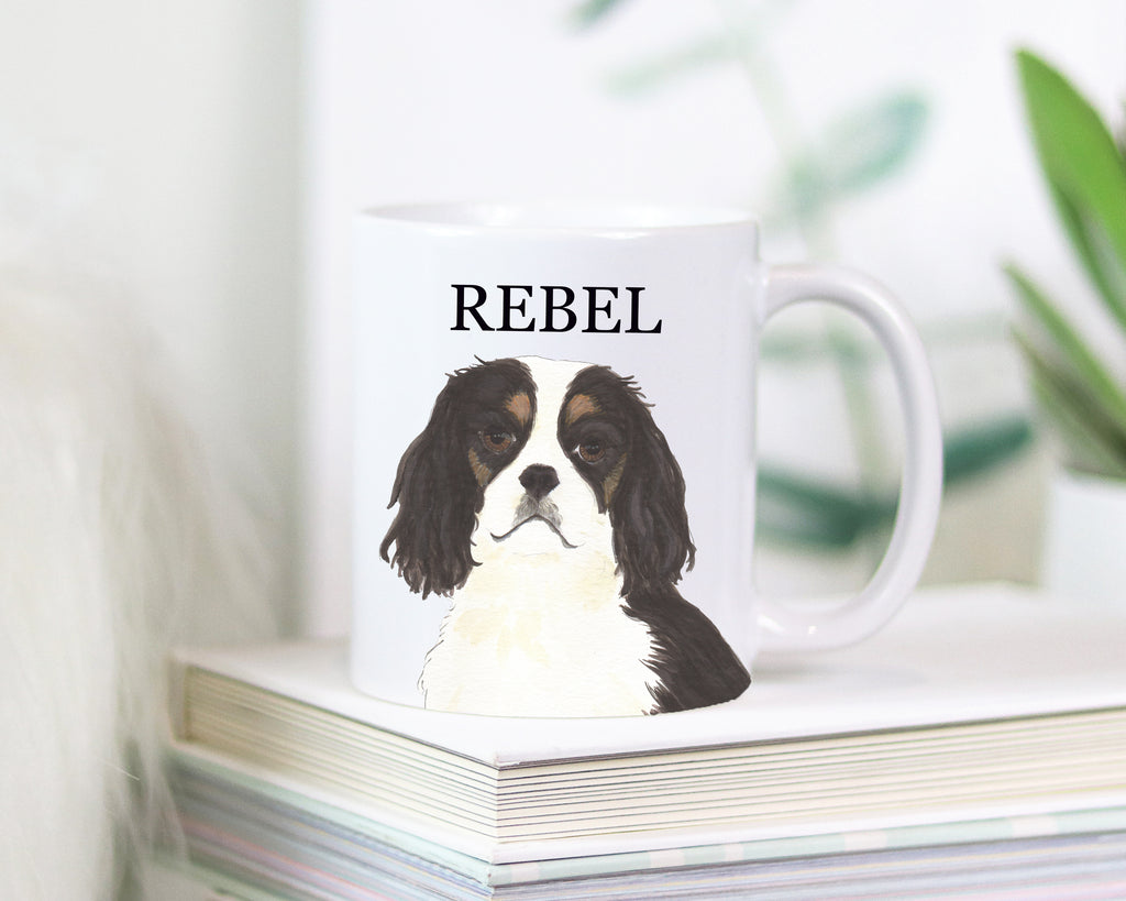 Personalized Cavalier King Charles Spaniel (Tricolor) Ceramic Mug