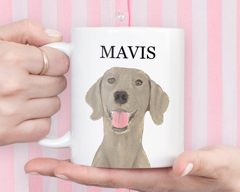 Personalized Weimaraner Ceramic Mug