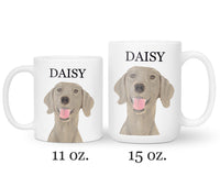 Personalized Weimaraner Ceramic Mug