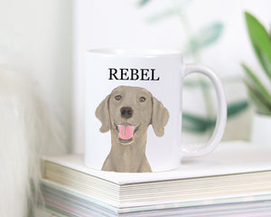 Personalized Weimaraner Ceramic Mug