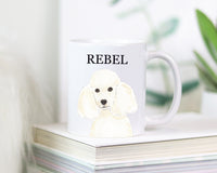 Personalized Poodle (White) Ceramic Mug