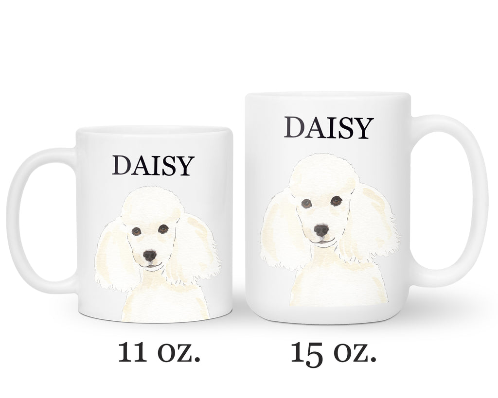 Personalized Poodle (White) Ceramic Mug