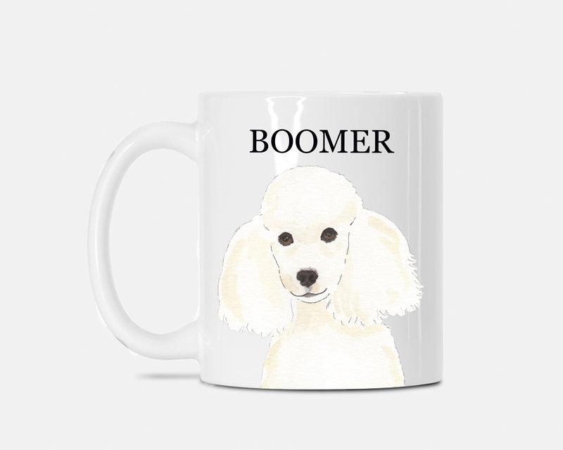 Personalized Poodle (White) Ceramic Mug