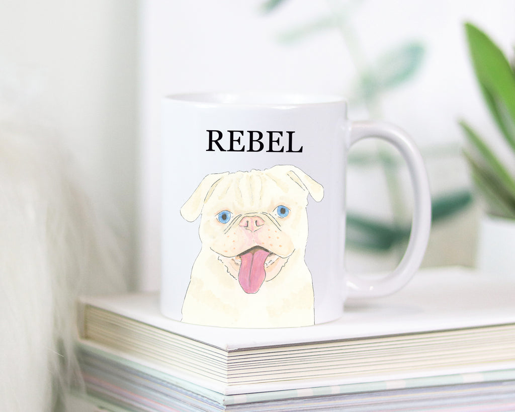 Personalized Pug (White) Ceramic Mug