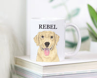 Personalized Labrador (Yellow) Ceramic Mug