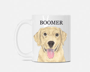 Personalized Labrador (Yellow) Ceramic Mug