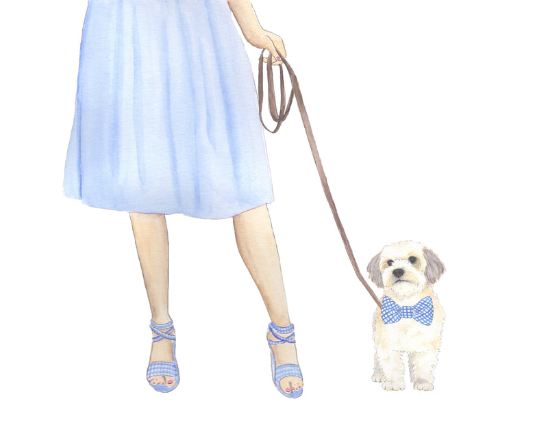 White Floof Walkin' Fine Art Print