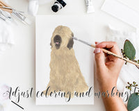Personalized Briard Fine Art Prints