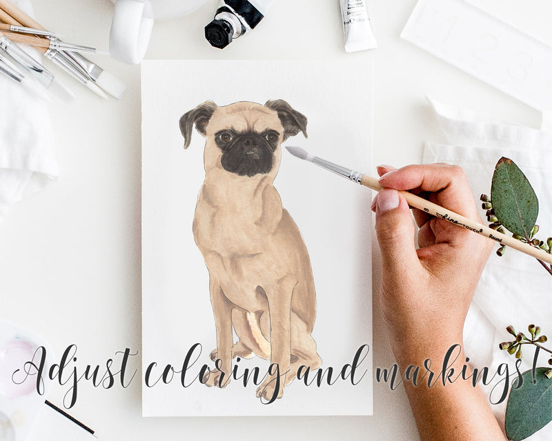 Custom Brussels Griffon Dog Mom Print