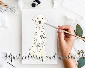 Custom Dalmatian Dog Dad Fine Art Print