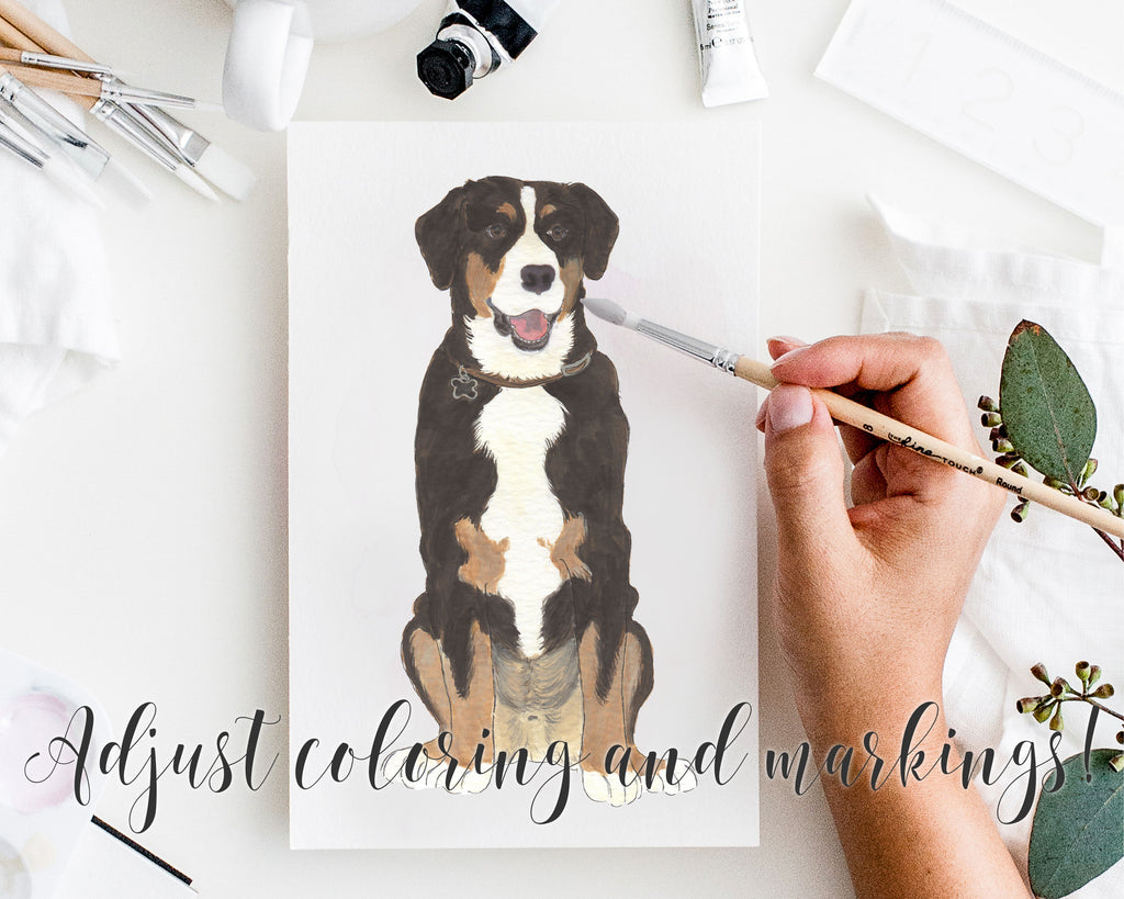 Personalized Entlebucher Mountain Dog Fine Art Prints