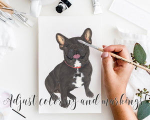 Custom Frenchie (Black Brindle) Dog Mom Print
