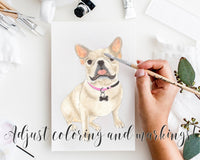 Custom Frenchie (Masked) Dog Mom Print