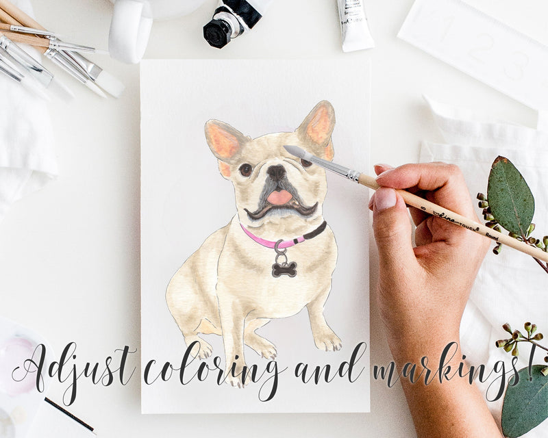 Custom Frenchie (Masked) Dog Mom Print