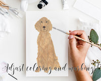 Personalized Flat Coated Retriever Fine Art Prints