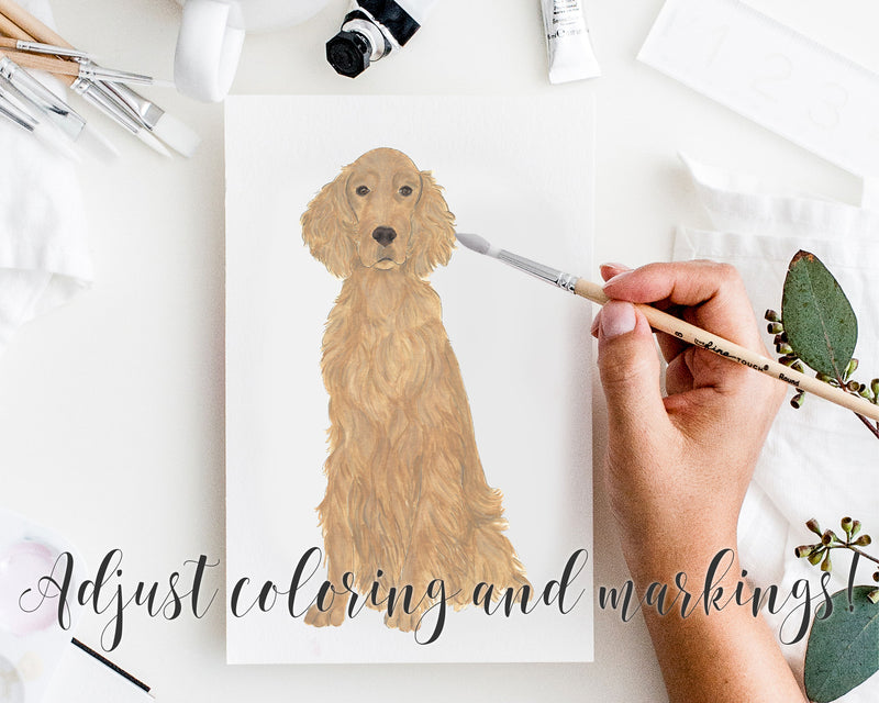 Personalized Flat Coated Retriever Fine Art Prints