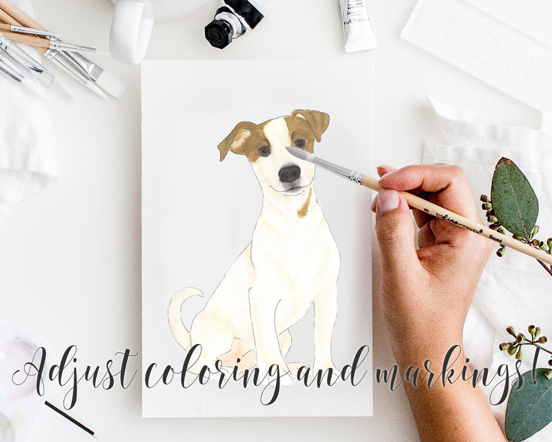 Custom Jack Russell Terrier Dog Dad Fine Art Print