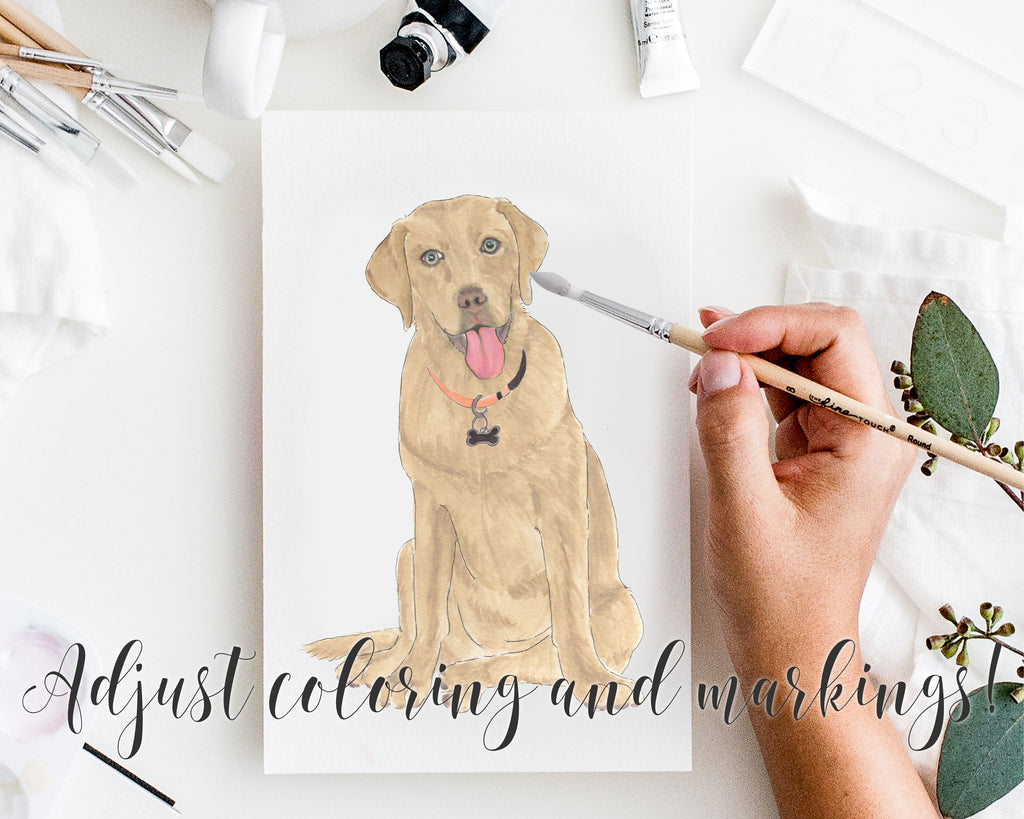 Personalized Labrador (Dudley) Fine Art Prints