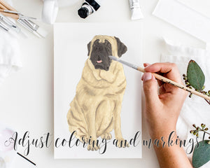 Custom Mastiff Dog Mom Print