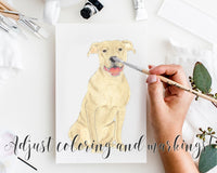 Custom Pitbull Staffy (White) Dog Mom Print