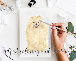 Custom Pomeranian Dog Mom Print