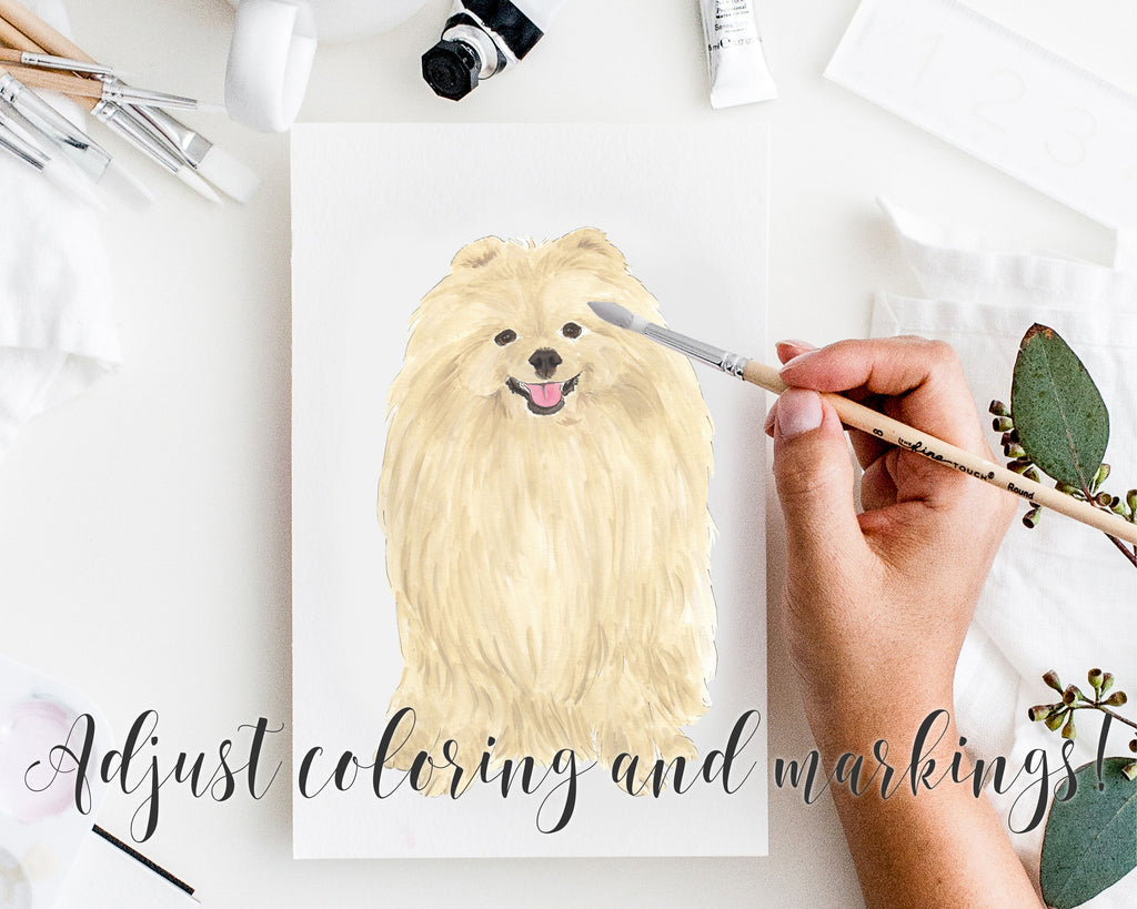 Personalized Pomeranian Fine Art Prints