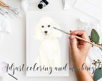 Custom Poodle (White) Dog Mom Print
