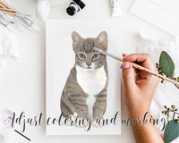 Personalized Tabby Cat Fine Art Prints