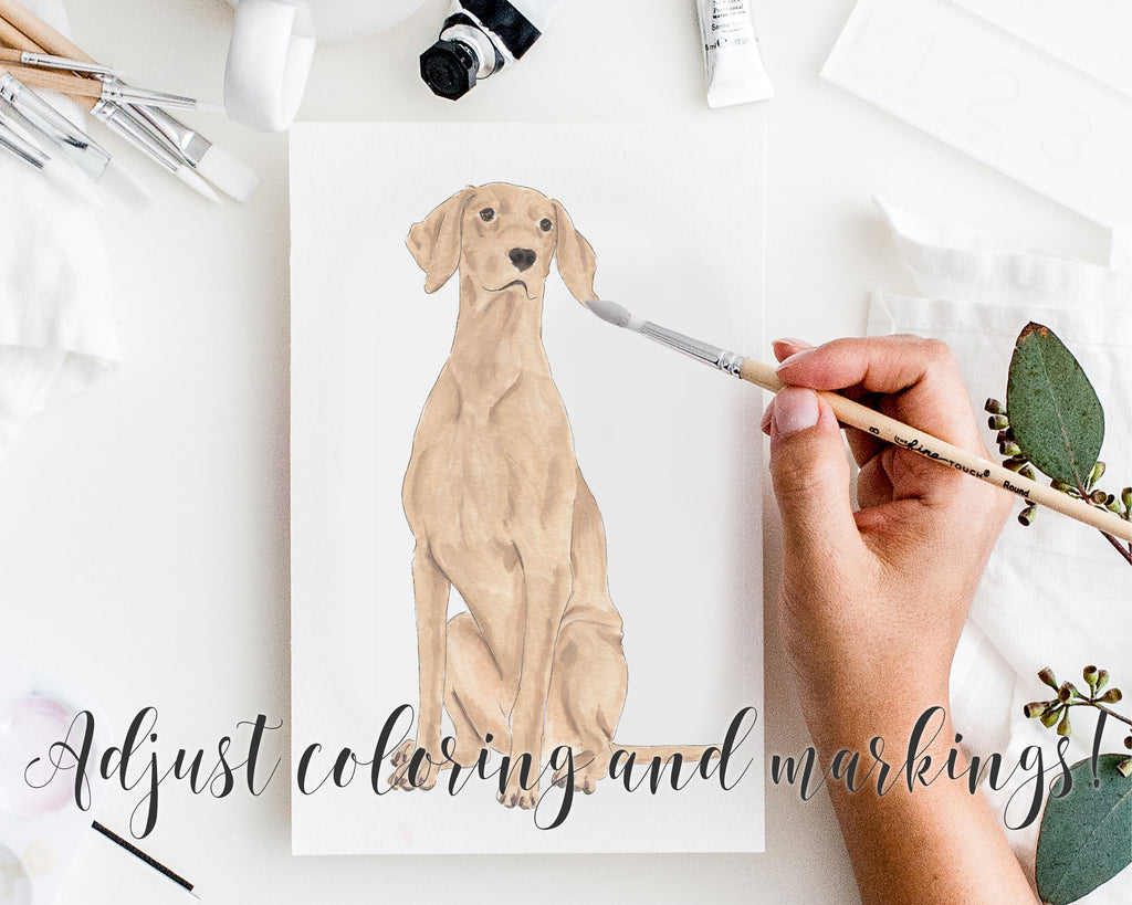 Personalized Viszla Fine Art Prints