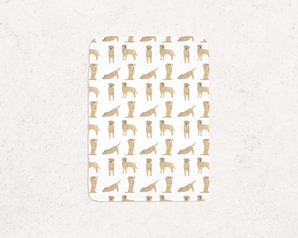 Fleece Golden Retriever Baby Blanket