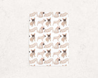 Masked French Bulldog Fleece Baby Blanket