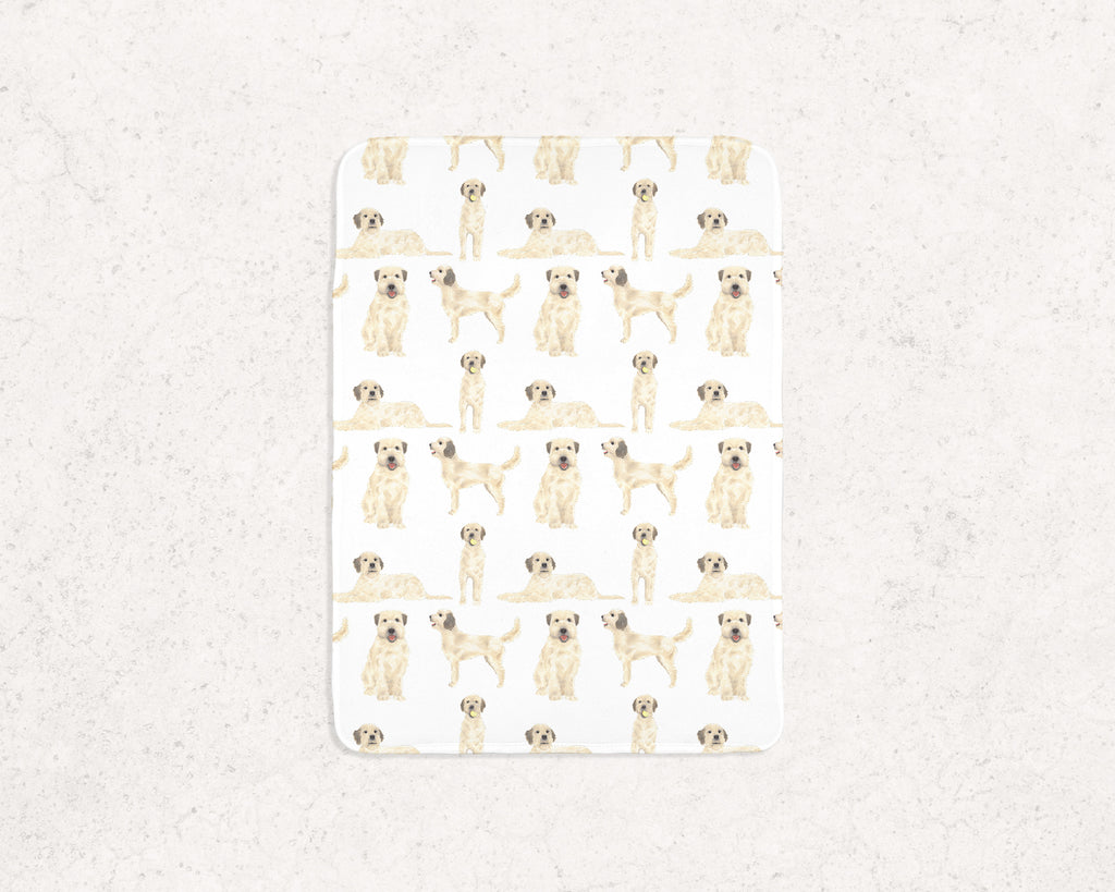 Fleece Wheaten Terrier Baby Blanket