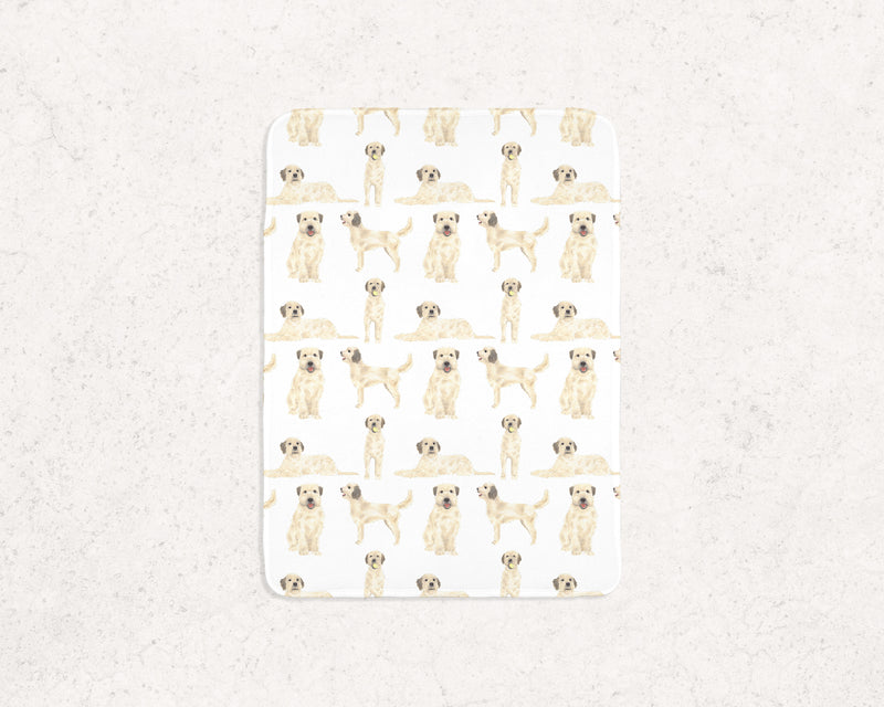 Fleece Wheaten Terrier Baby Blanket