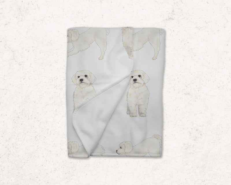 White Floof Fleece Baby Blanket