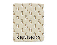 Basset Hound Sherpa Throw Blanket