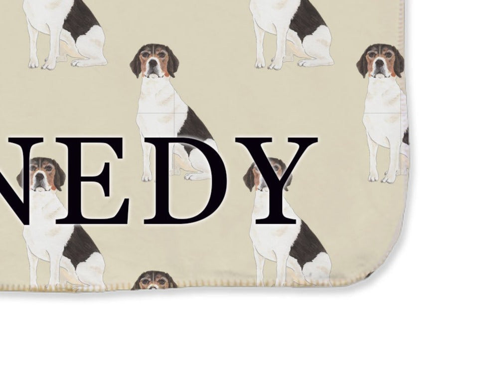 Beagle Sherpa Throw Blanket