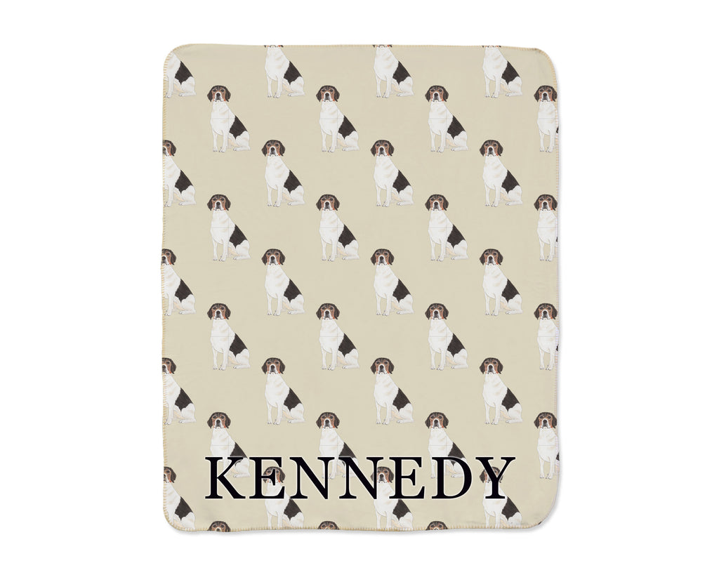 Beagle Sherpa Throw Blanket